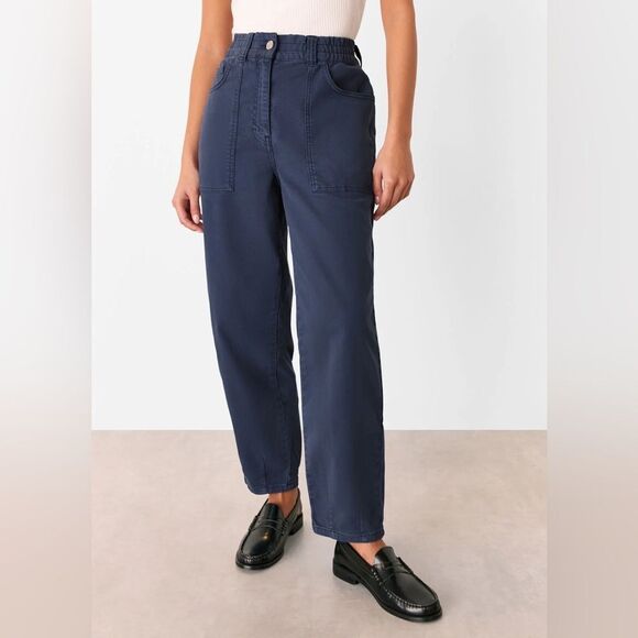 Whistles Tessa Trouser Dress Pants Size US 8 high rise tapered utility - Picture 1 of 11